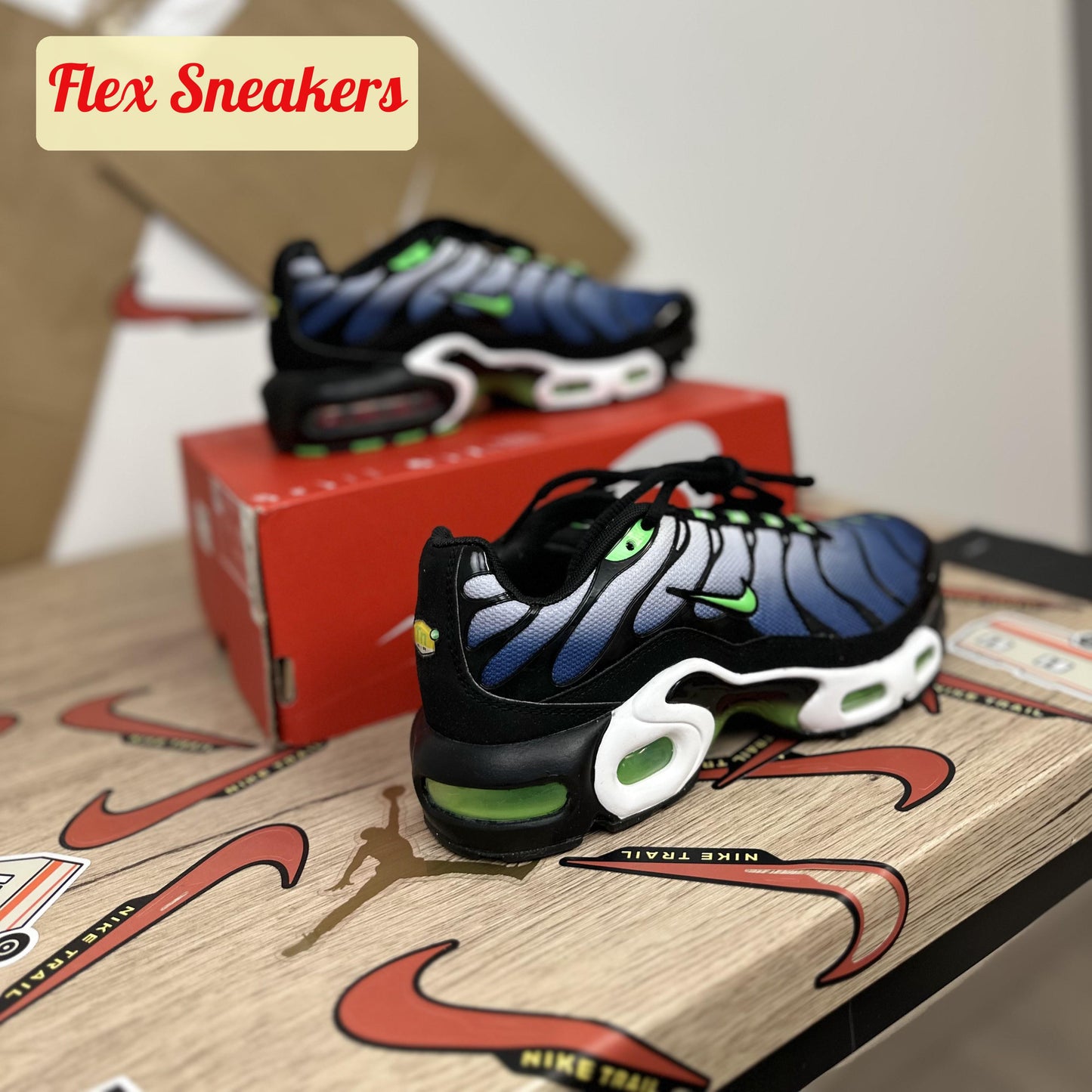 Air Max Plus (GS) Scream-Green