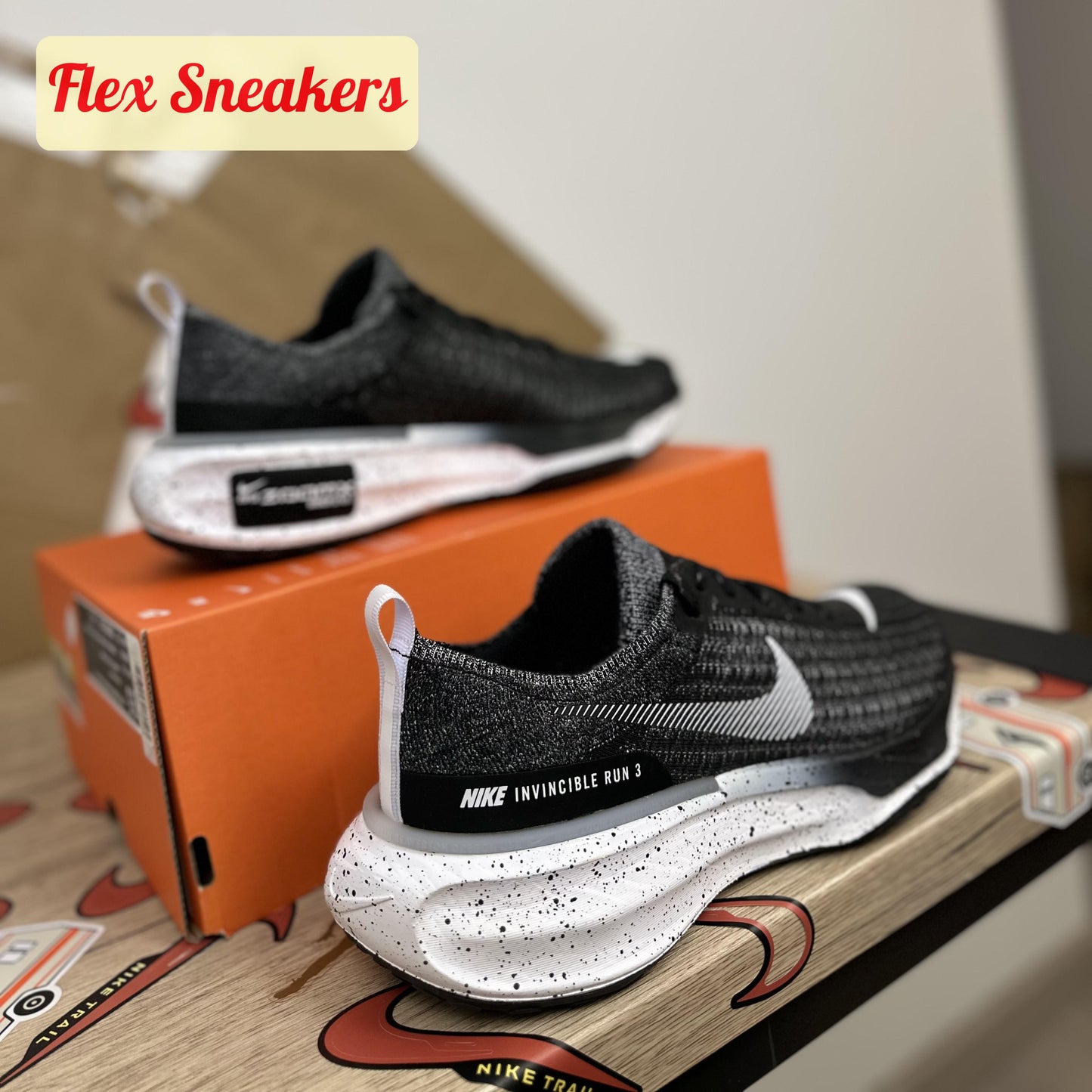 ZoomX Invincible Run FK 3 Black/White