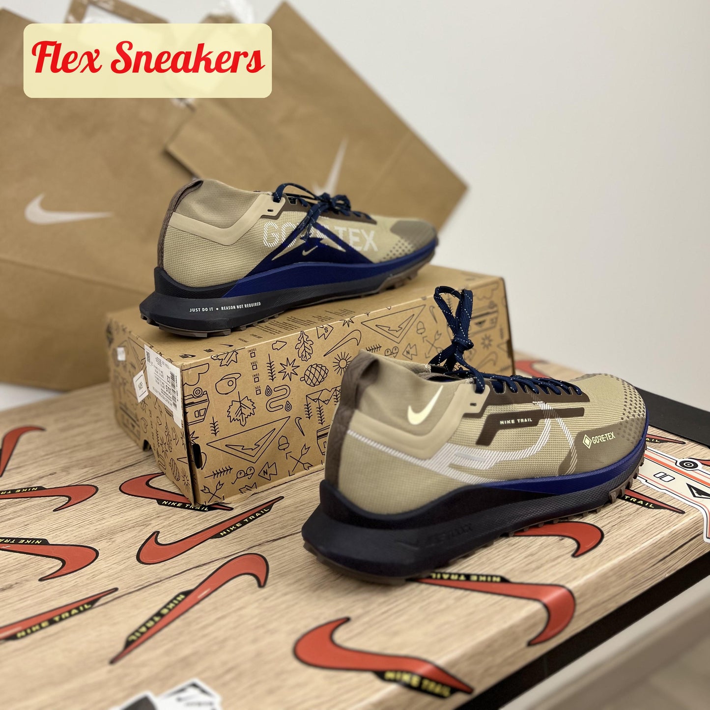 React Peg Trail 4 GTX SU Khaki