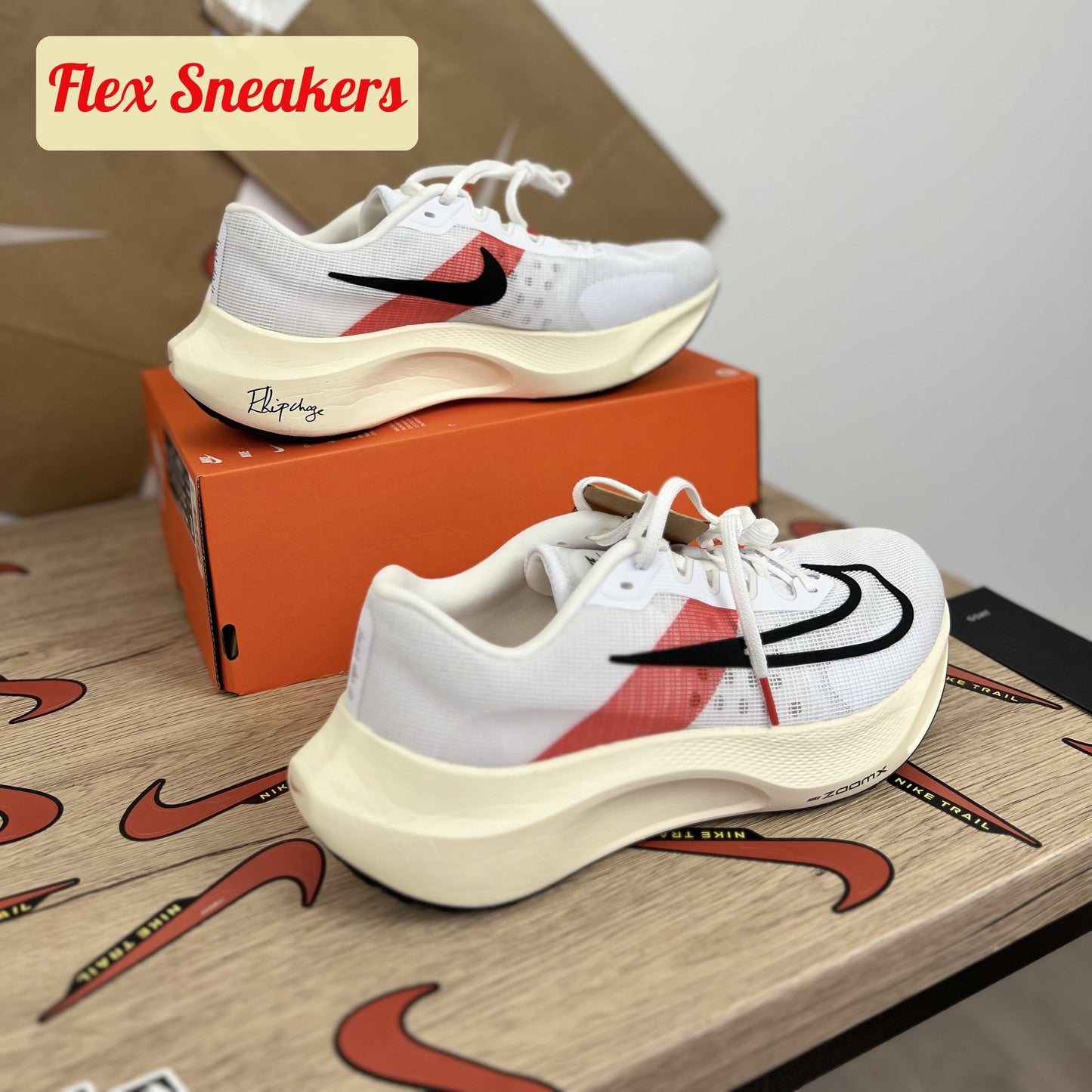 Zoom Fly 5 EK White/Chile-Red