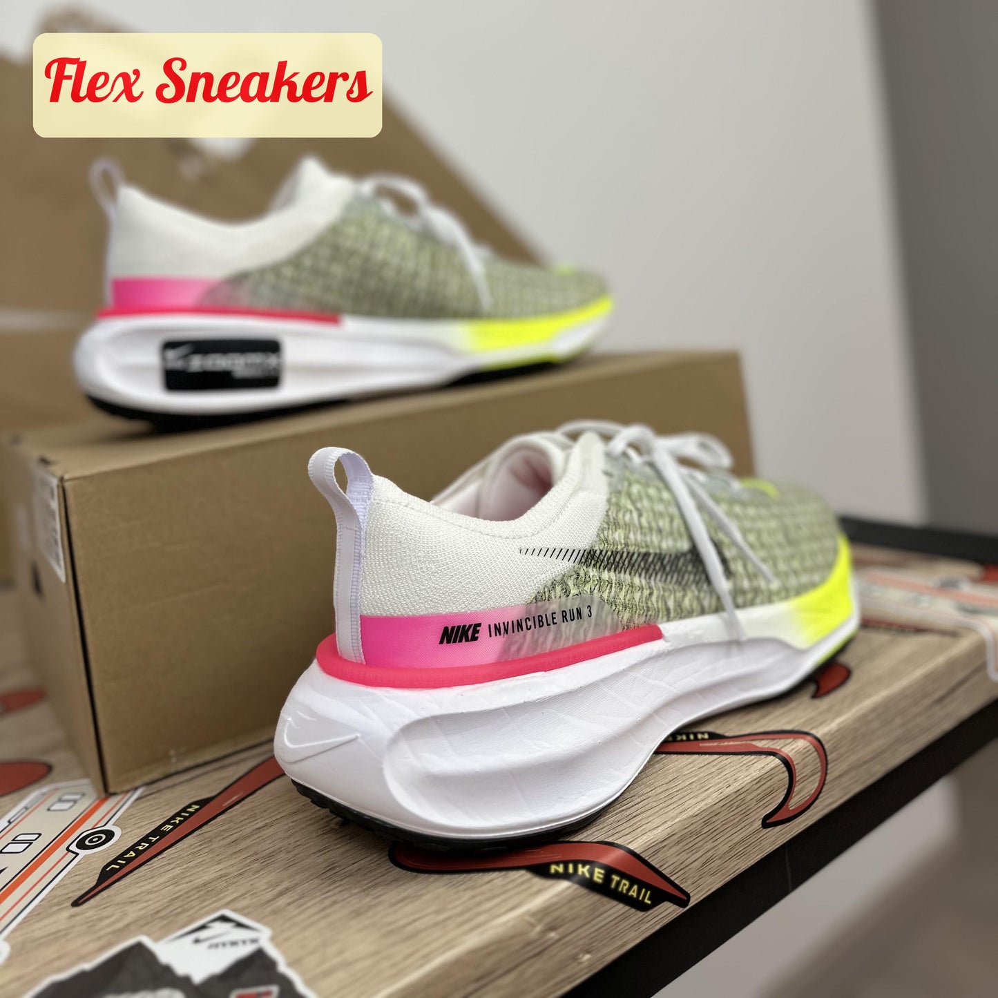 ZoomX Invincible Run FK 3 White/Volt