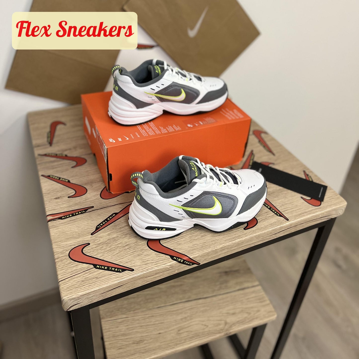 Air Monarch IV White/Grey