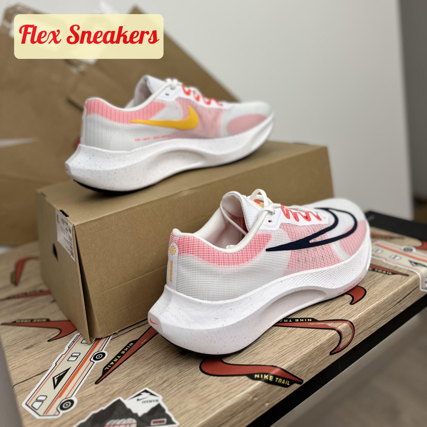 Zoom Fly 5 White/Bright-Crimson