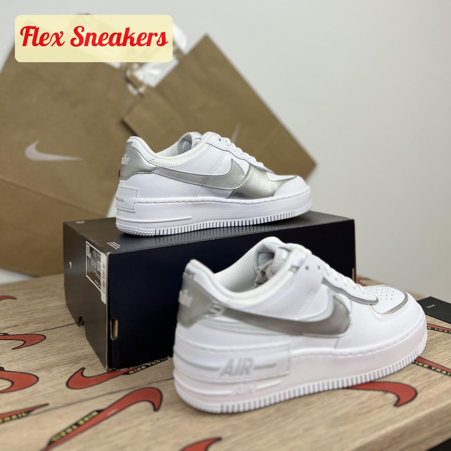 Air Force 1 Shadow Metallic-Silver