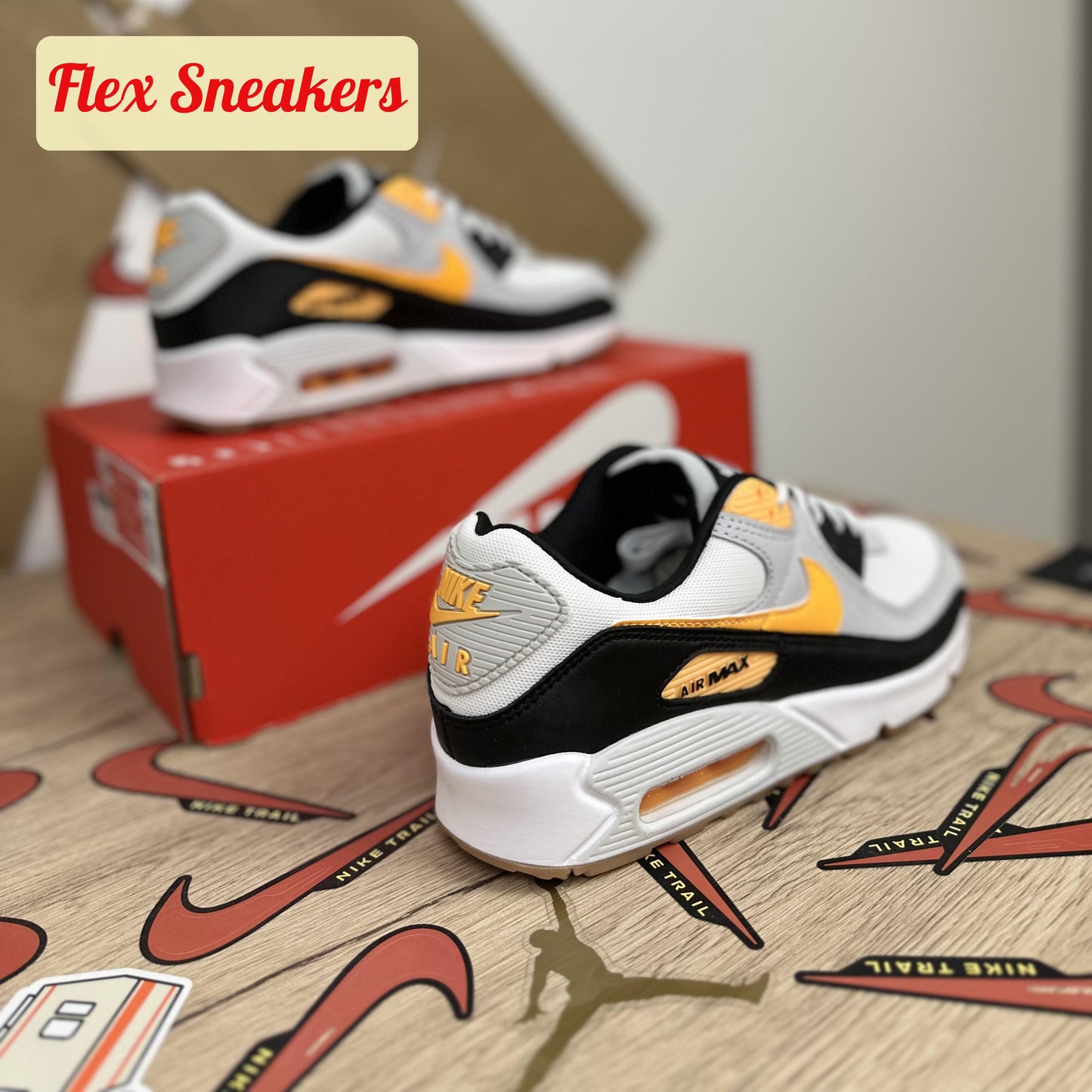Air Max 90 White/Orange