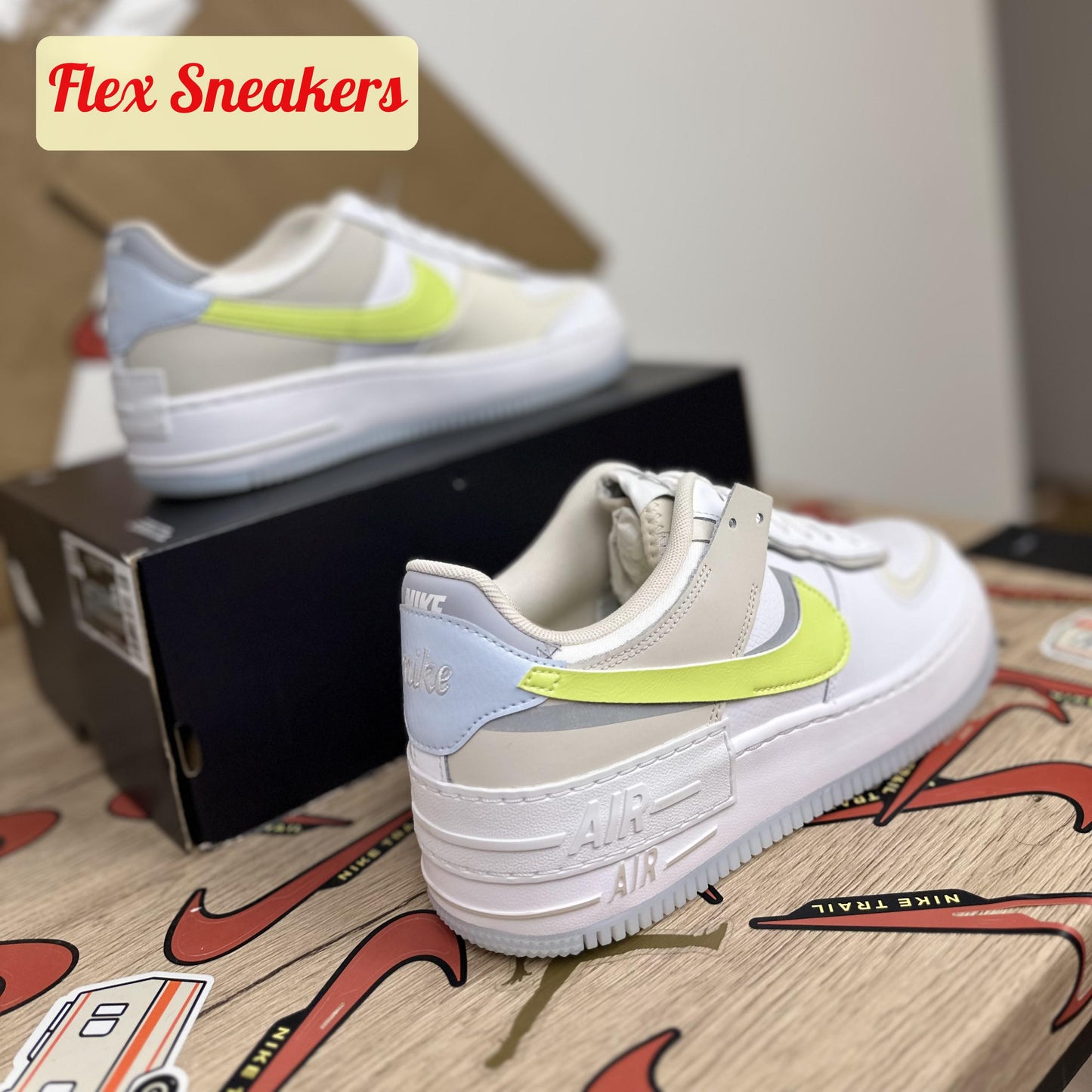 W Air Force 1 Shadow White/Lemon-Twist