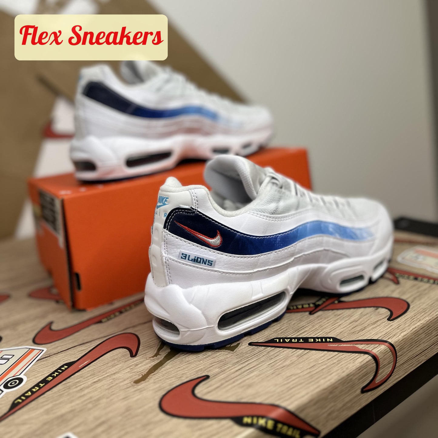 Air Max 95 White/Red/Blue