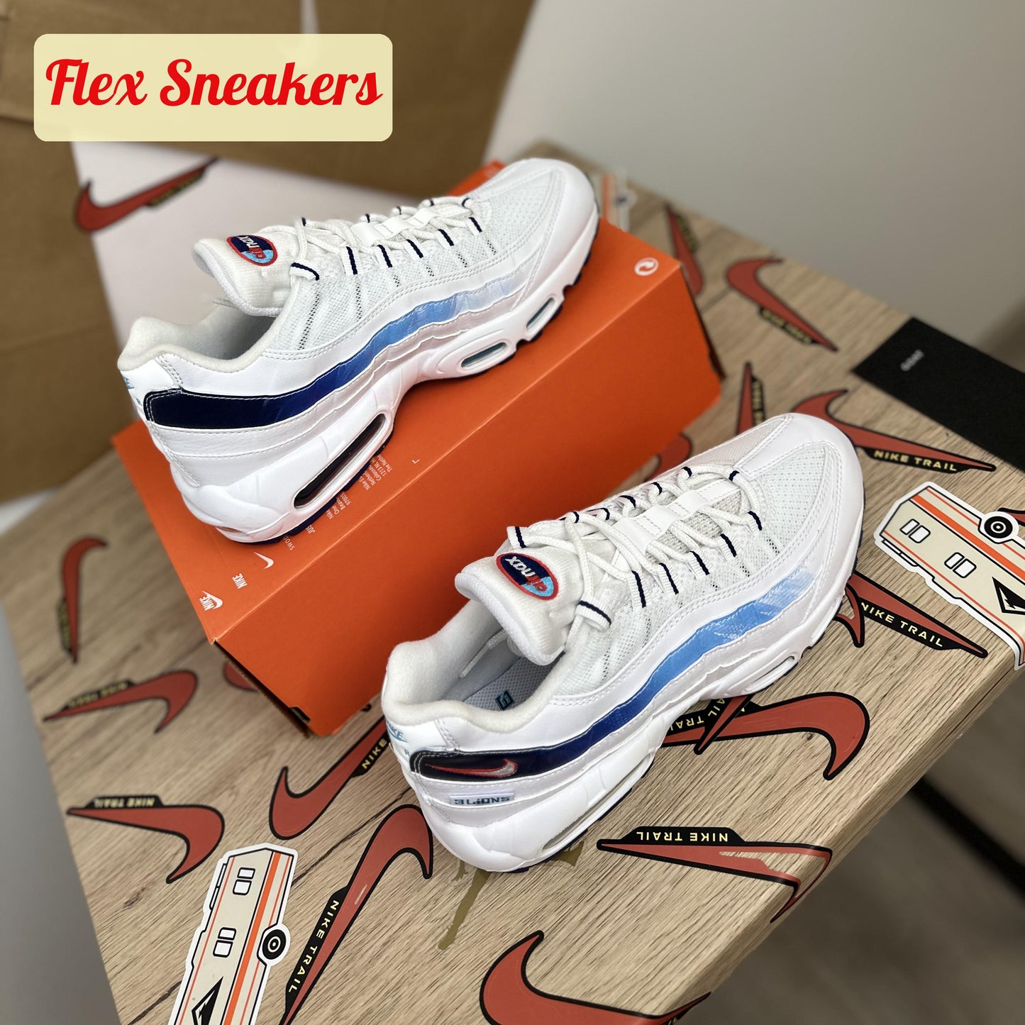 Air Max 95 White/Red/Blue