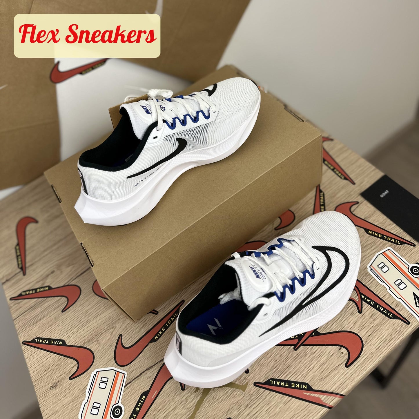 Zoom Fly 5 Royal-White