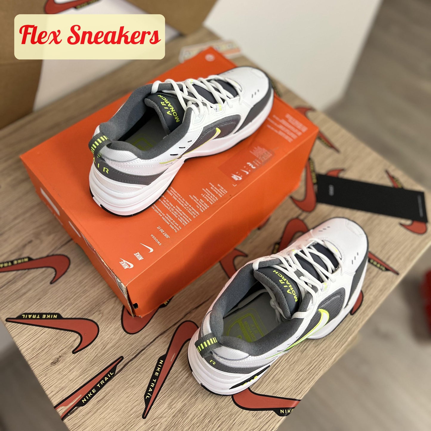 Air Monarch IV White/Grey