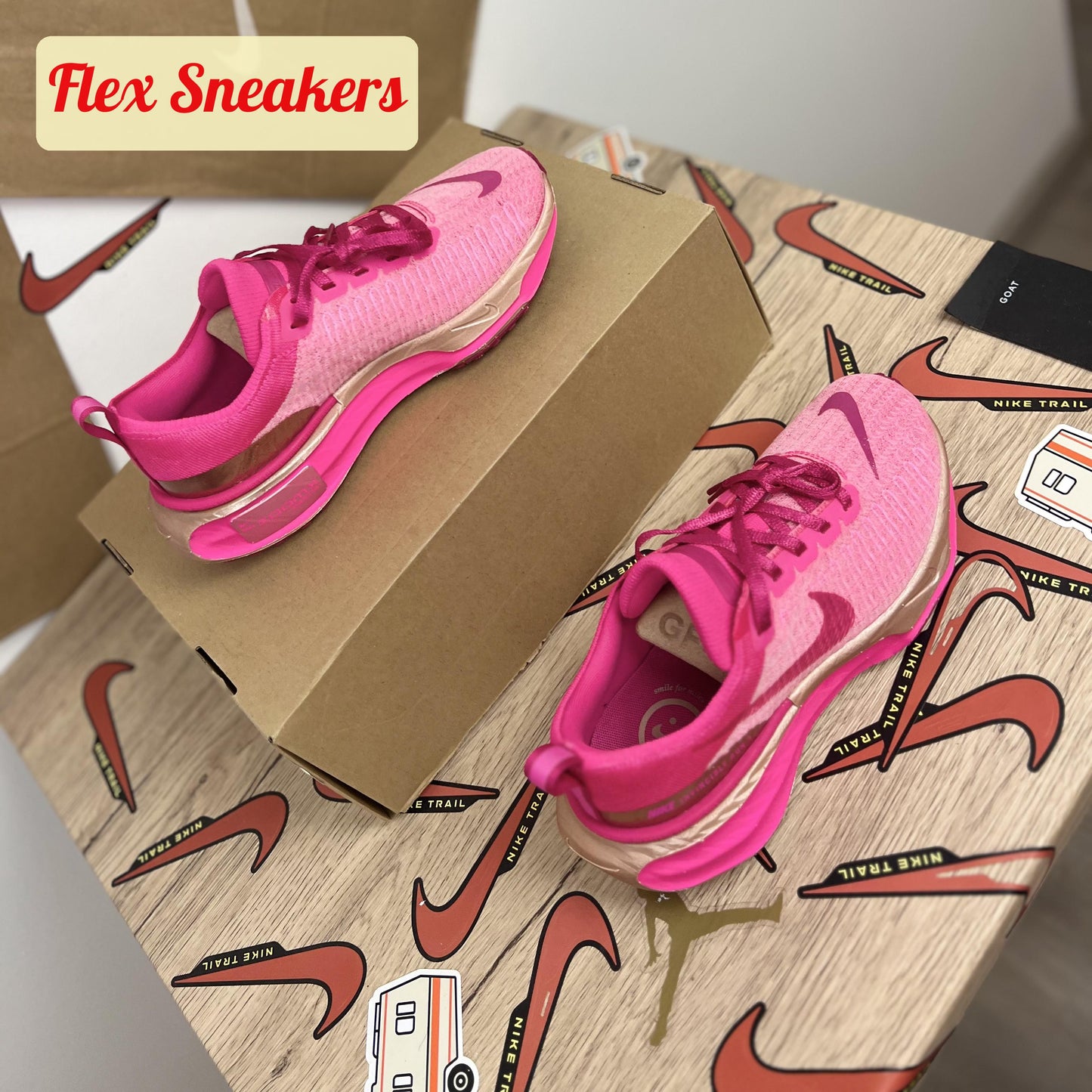 W ZoomX Invincible Run FK 3 Fierce-Pink