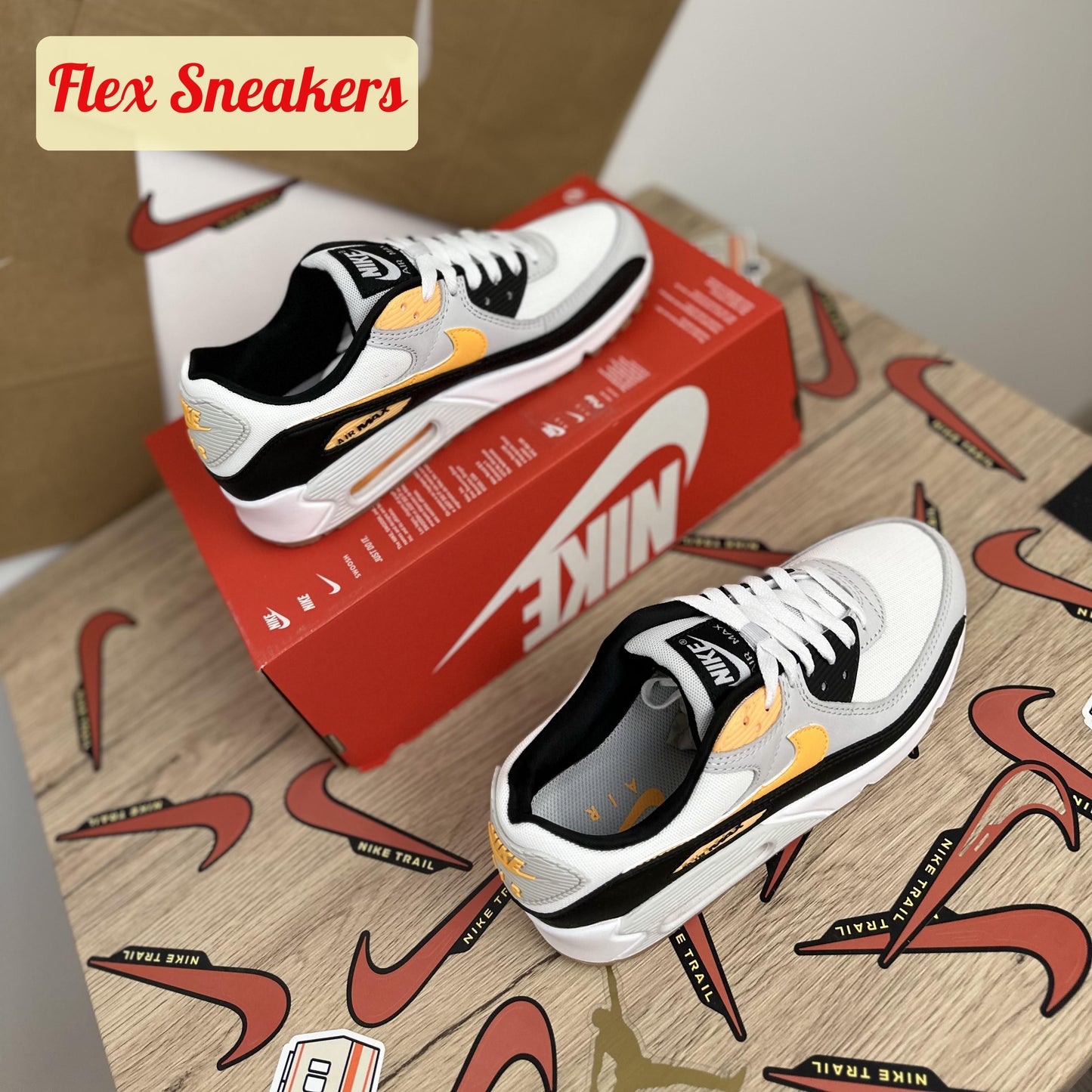 Air Max 90 White/Orange