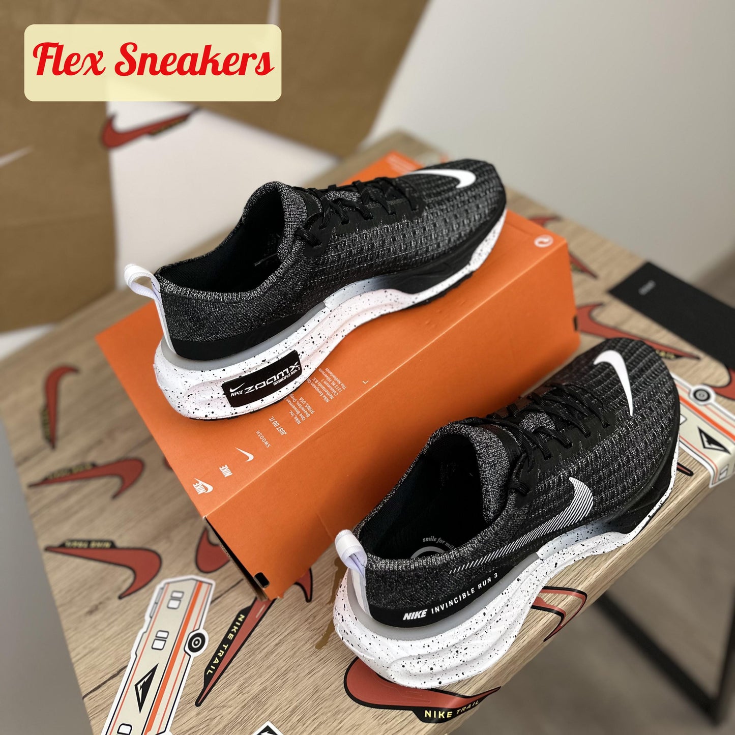 ZoomX Invincible Run FK 3 Black/White