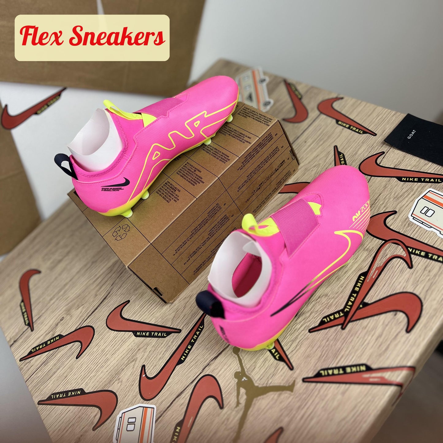 JR Zoom Vapor 15 Academy FG/MG Pink-Blast