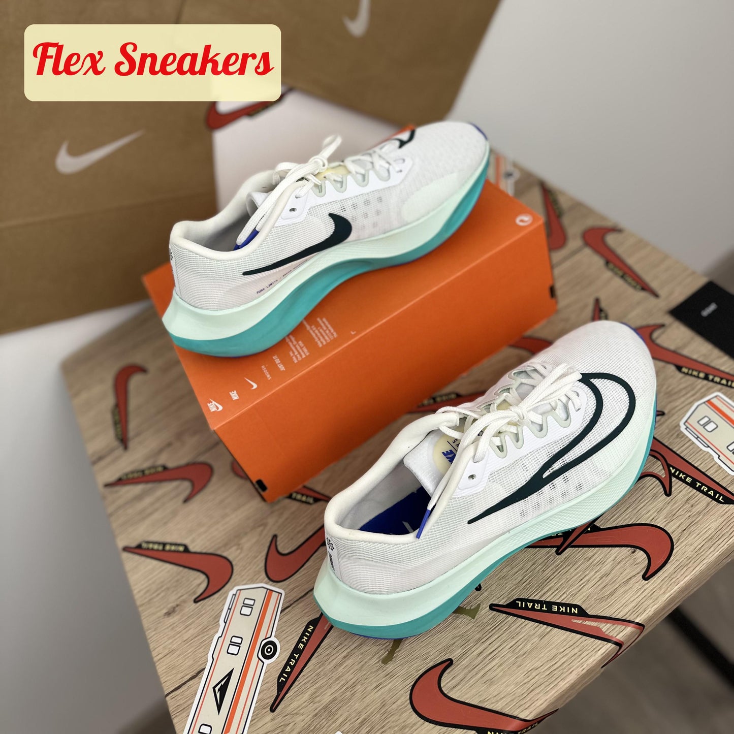 Zoom Fly 5 White/Barely-Green