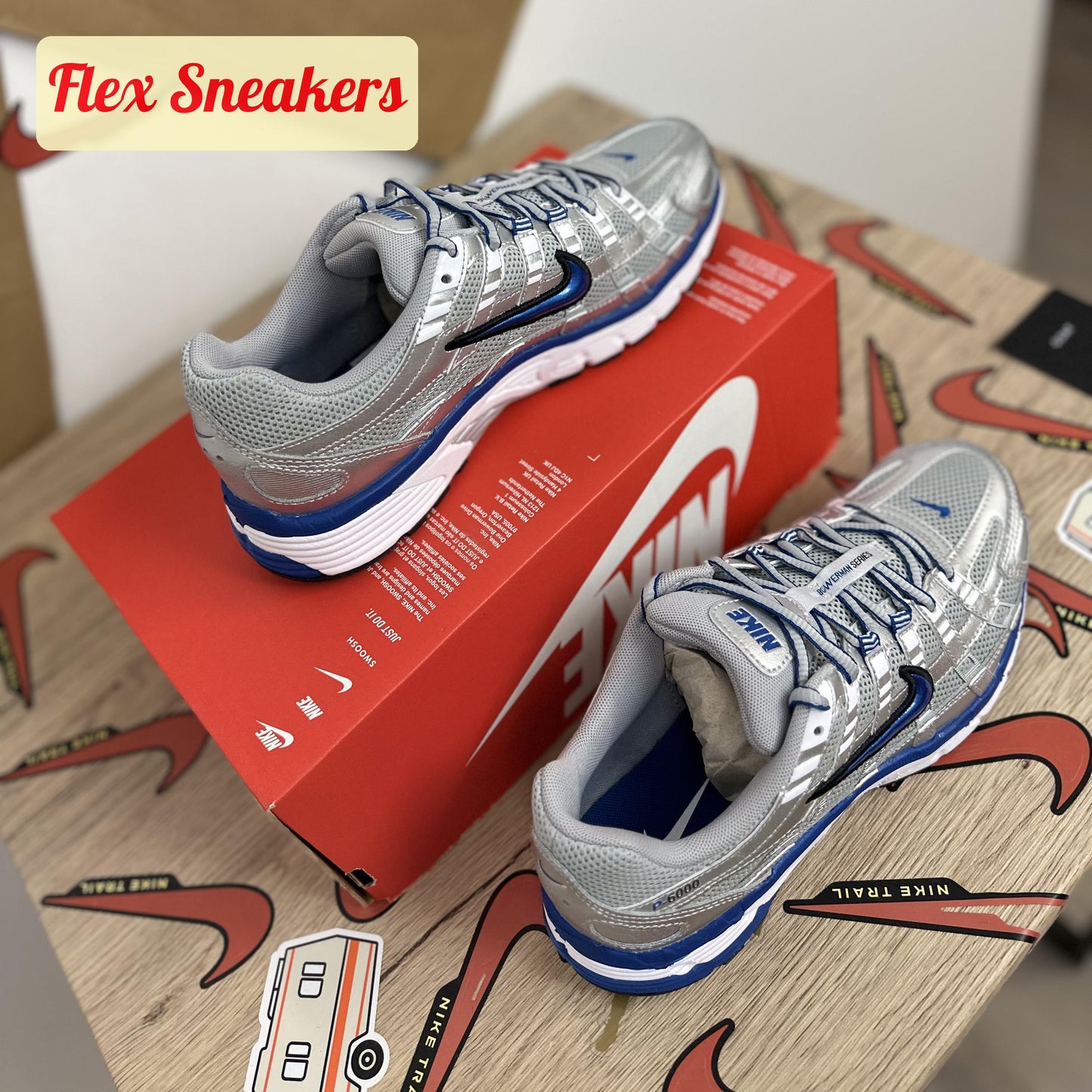 P-6000 Metallic-Silver/Team-Royal