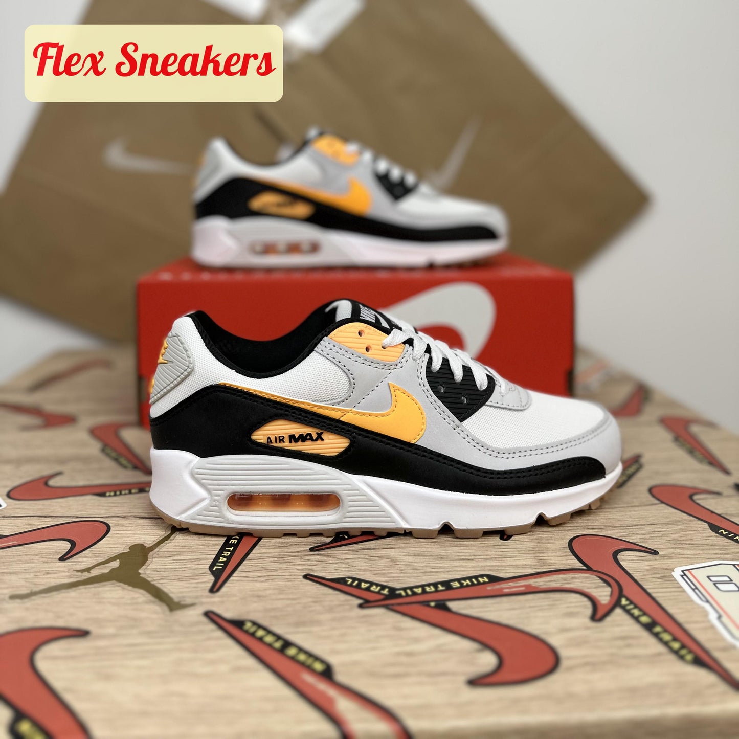 Air Max 90 White/Orange