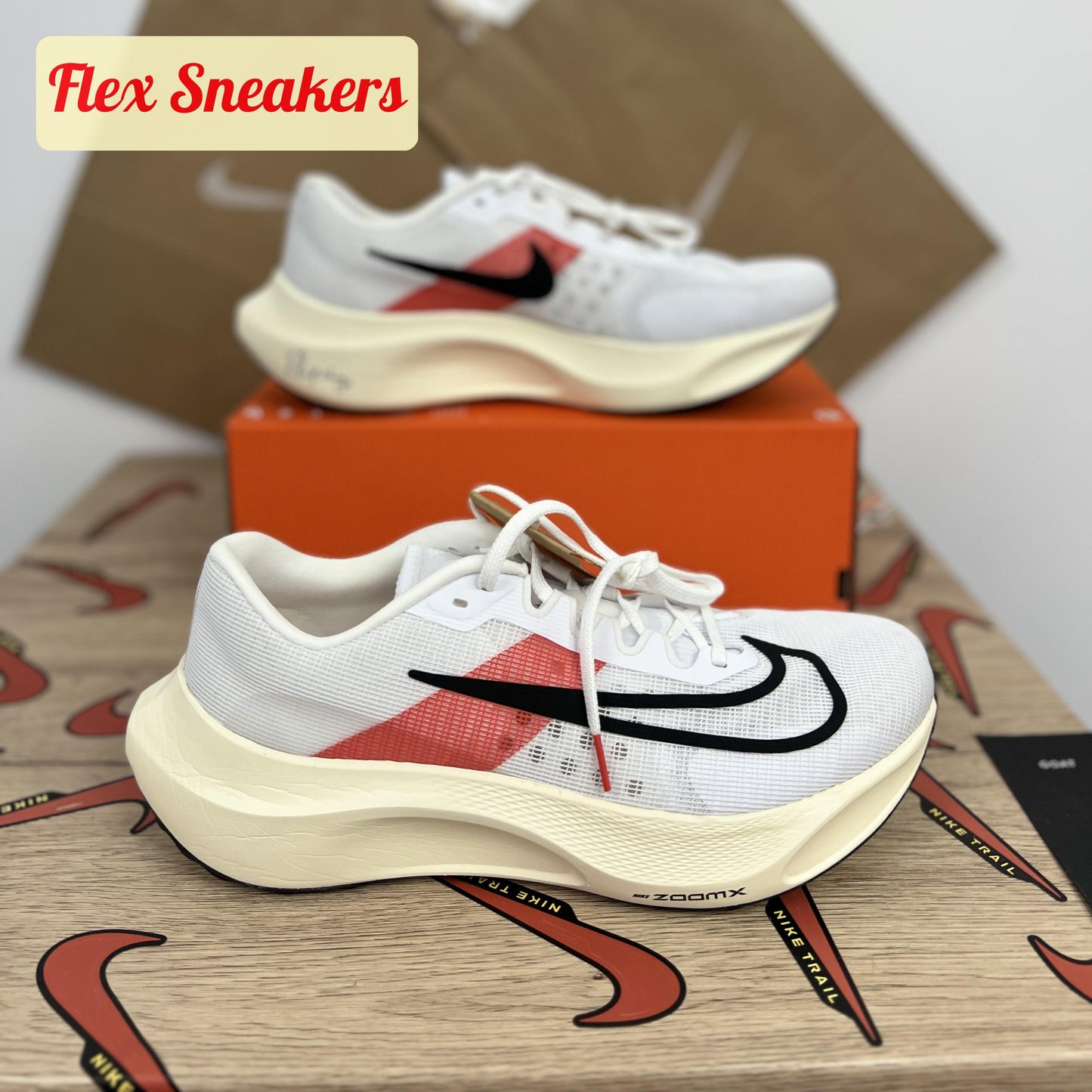 Zoom Fly 5 EK White/Chile-Red