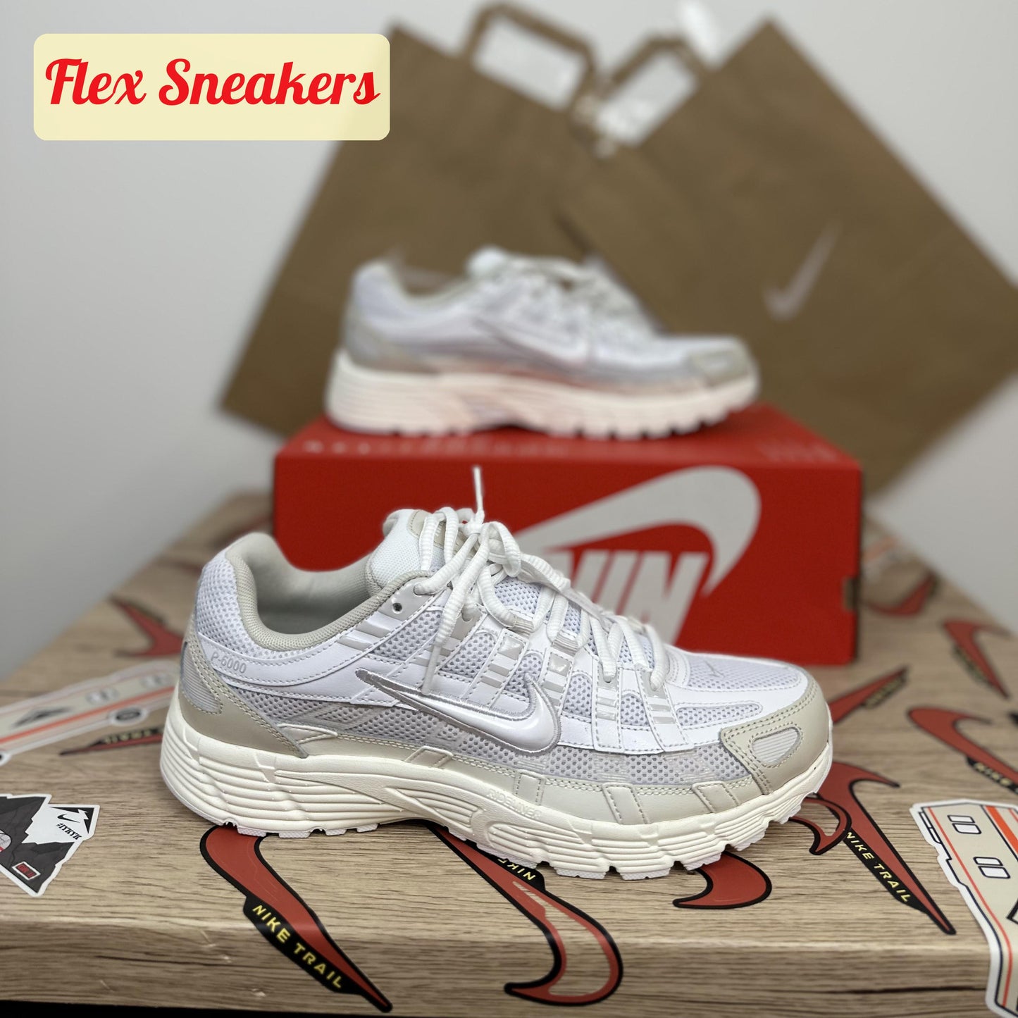 Nike P-6000 White/Grey