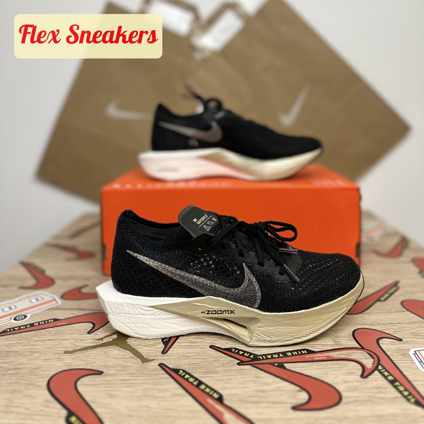 ZoomX Vaporfly Next% 3 Black/Metallic-Gold