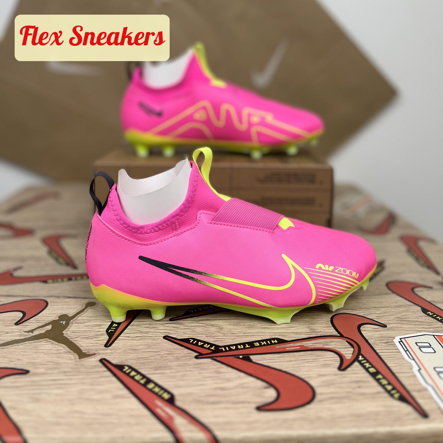 JR Zoom Vapor 15 Academy FG/MG Pink-Blast