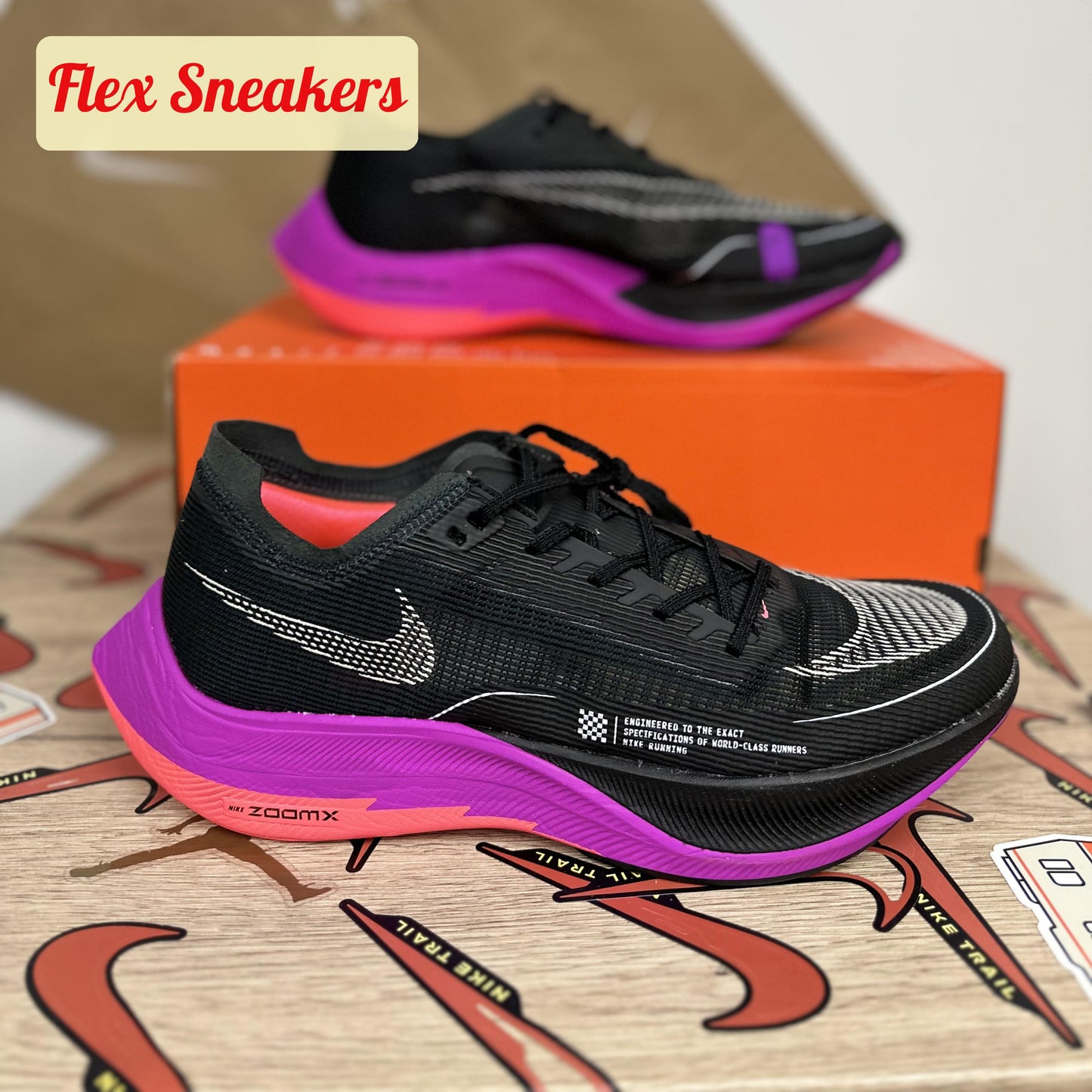ZoomX Vaporfly Next% 2 Black/Flash-Crimson