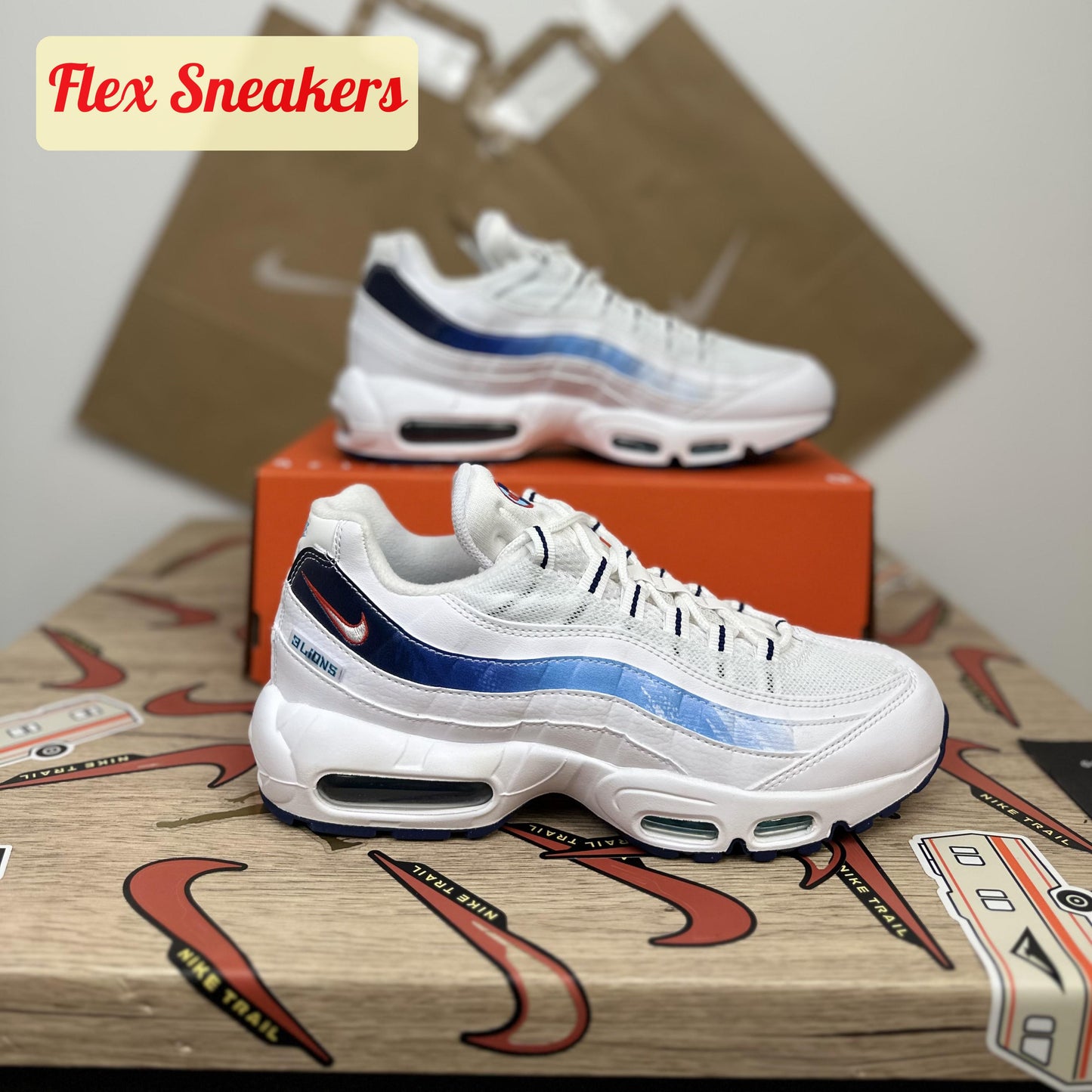 Air Max 95 White/Red/Blue