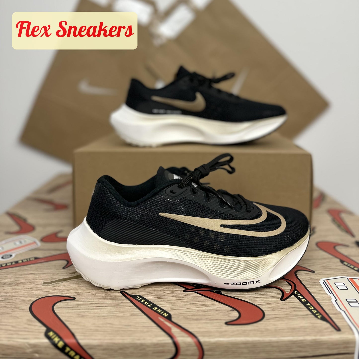 Zoom Fly 5 Black/Metallic-Gold