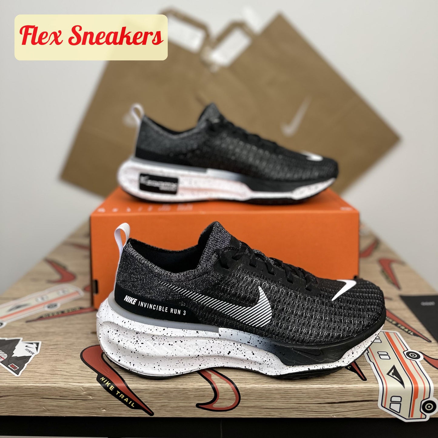 ZoomX Invincible Run FK 3 Black/White