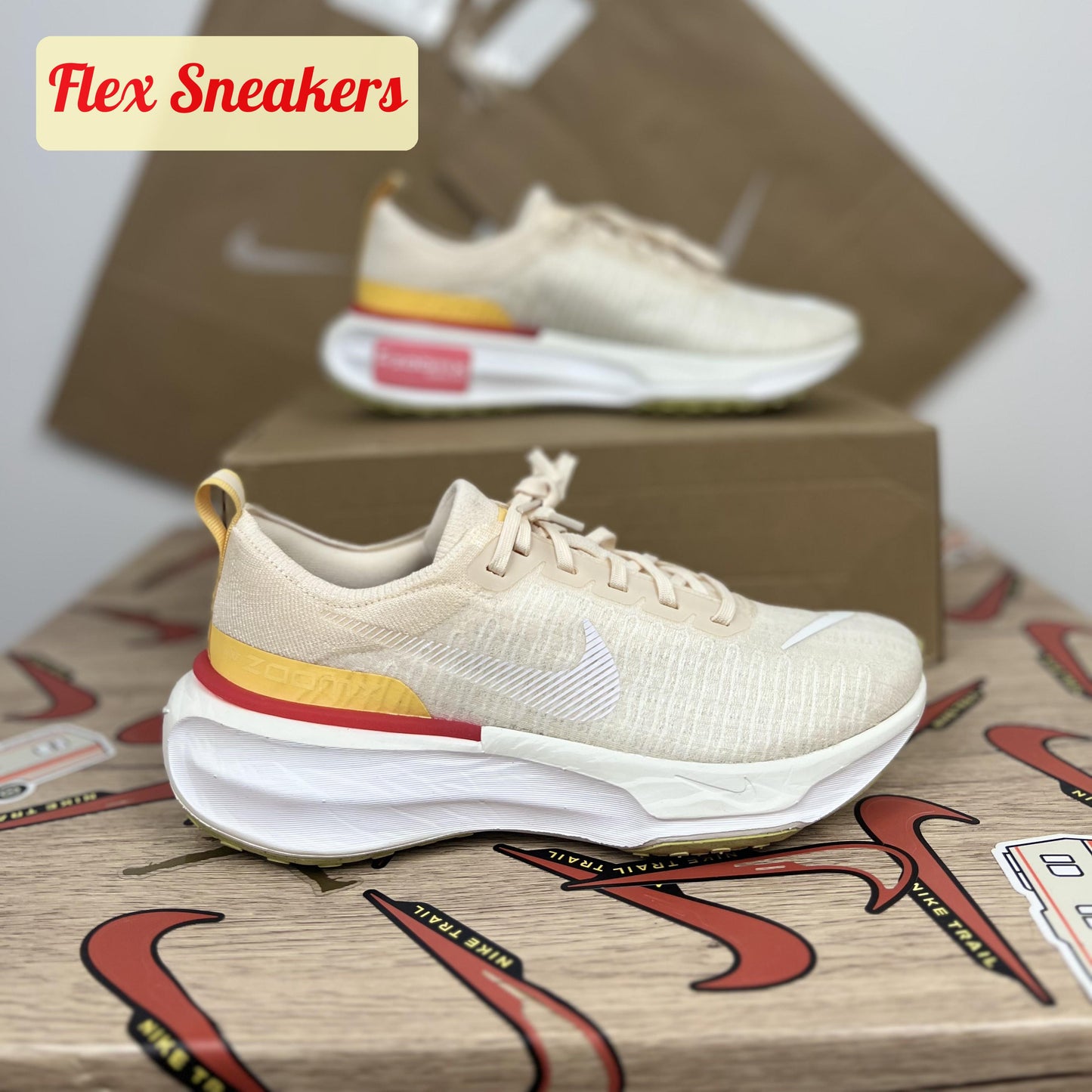 W ZoomX Invincible Run FK 3 Coconut-Milk