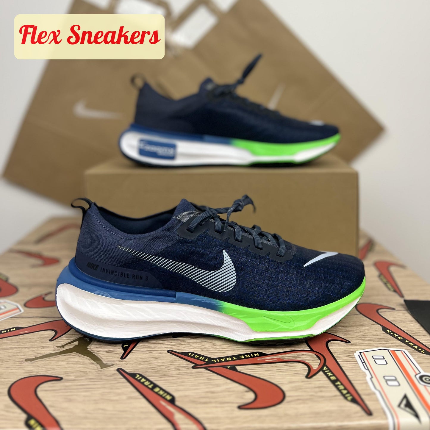 ZoomX Invincible Run FK 3 Thunder-Blue