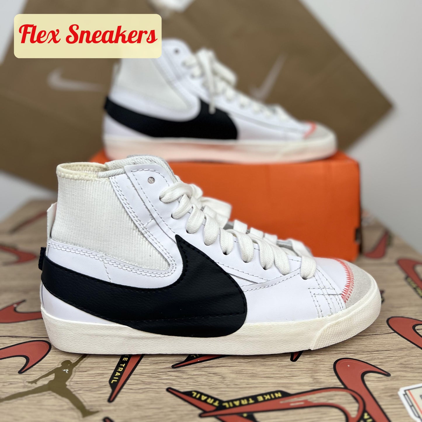 Blazer Mid '77 Jumbo White/Black