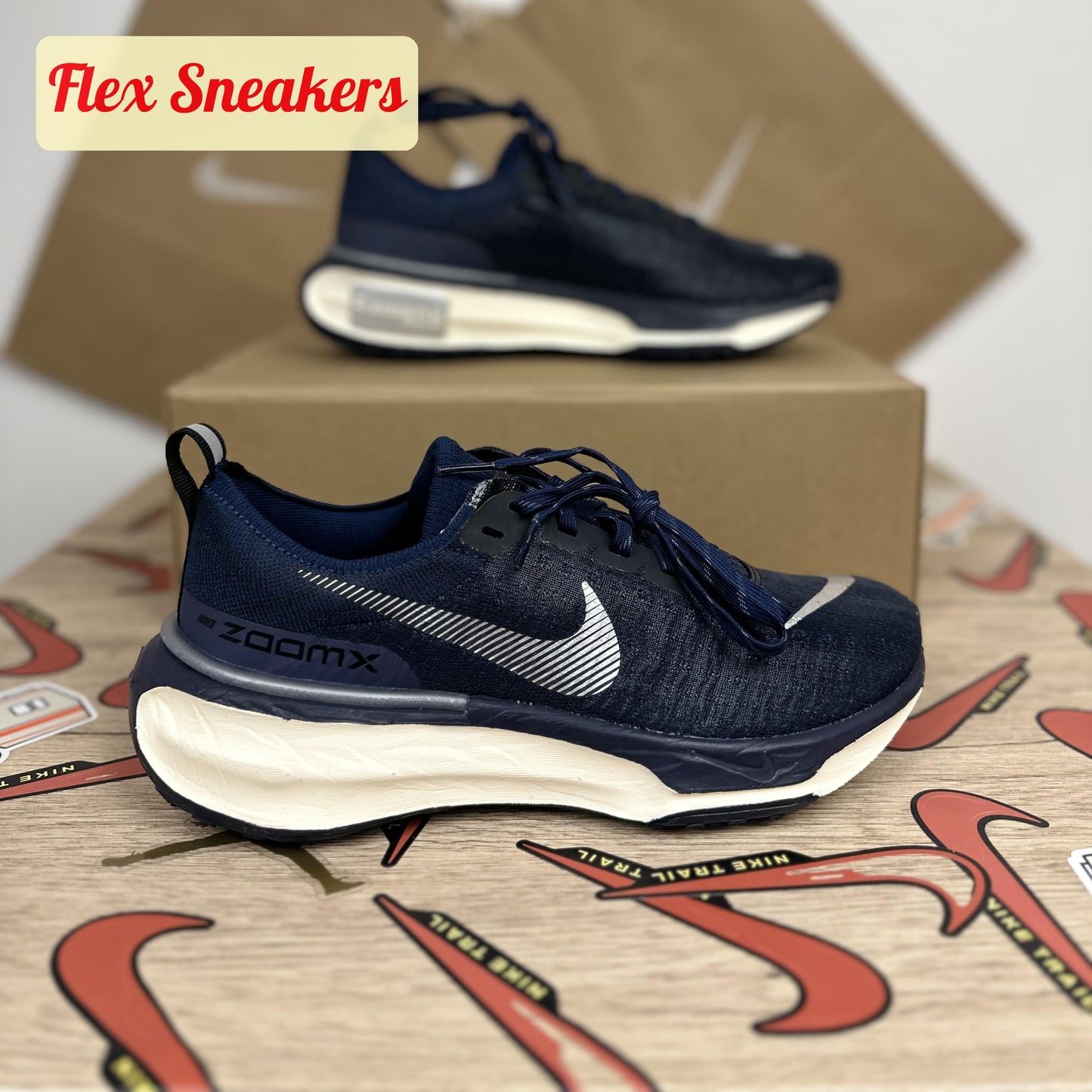 ZoomX Invincible Run FK 3 College-Navy