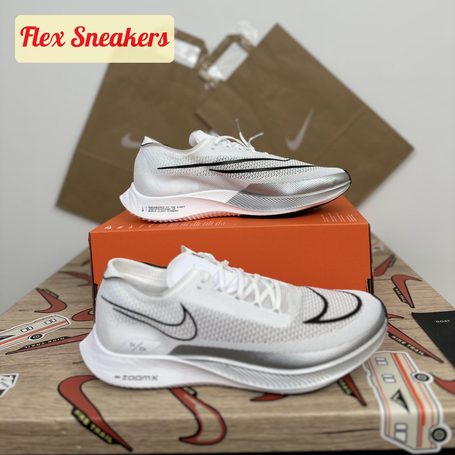 ZoomX Streakfly White/Silver