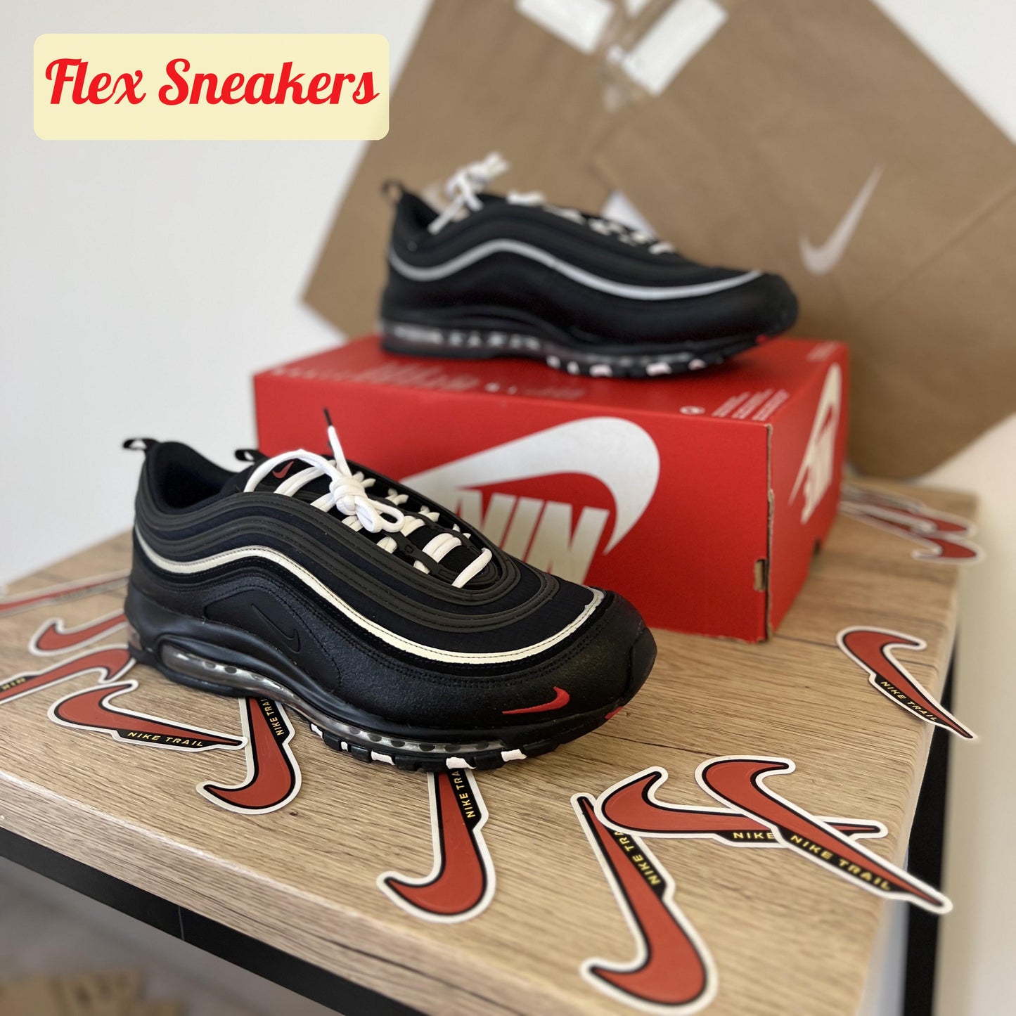 Air Max 97 Black/Sport-Red