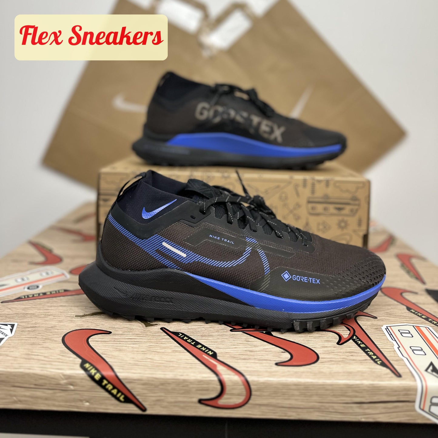 React Pegasus Trail 4 GTX Velvet-Brown/Blue