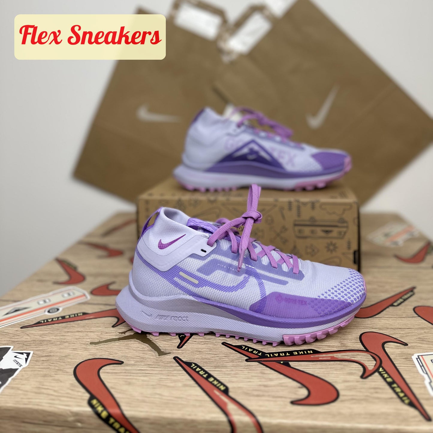 React Pegasus Trail 4 GTX Oxygen-Purple