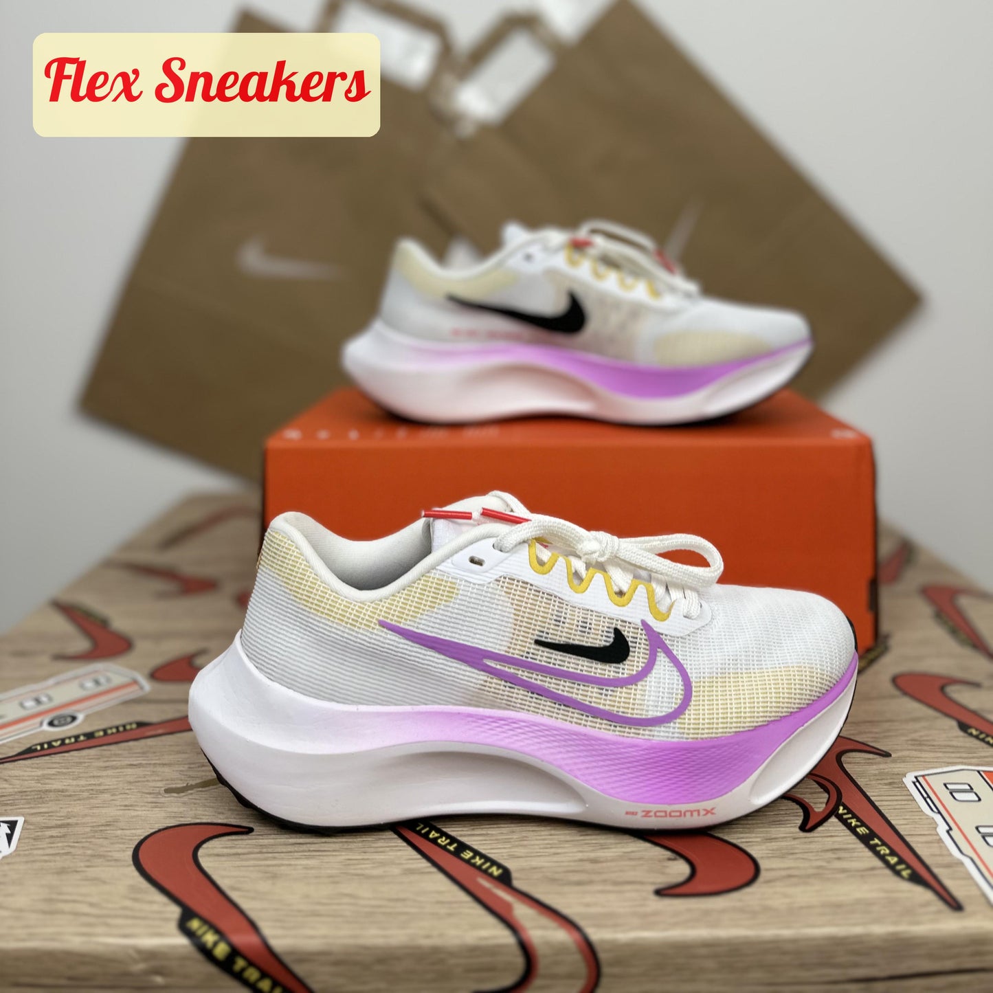 Zoom Fly 5 White/Rush-Fuchsia
