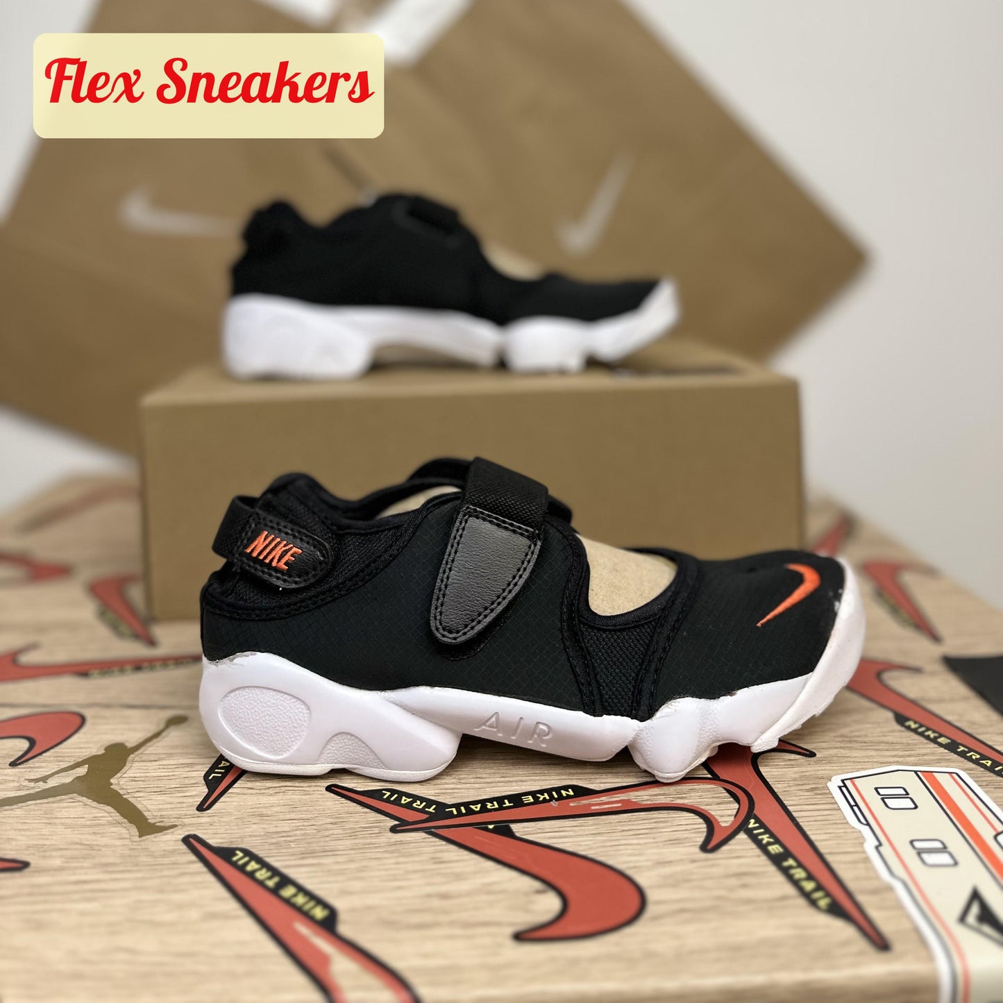 Air Rift BR Black/Orange