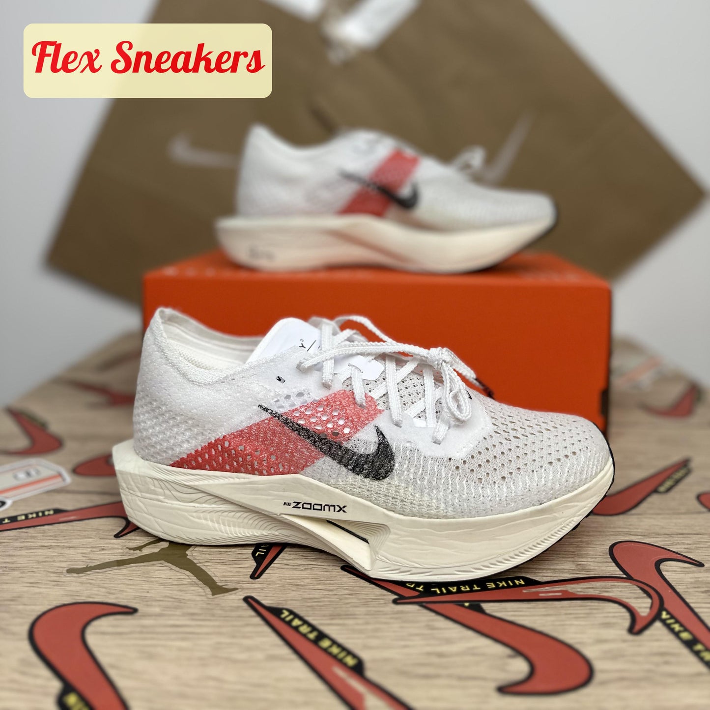 ZoomX Vaporfly Next% 3 EK White/Red