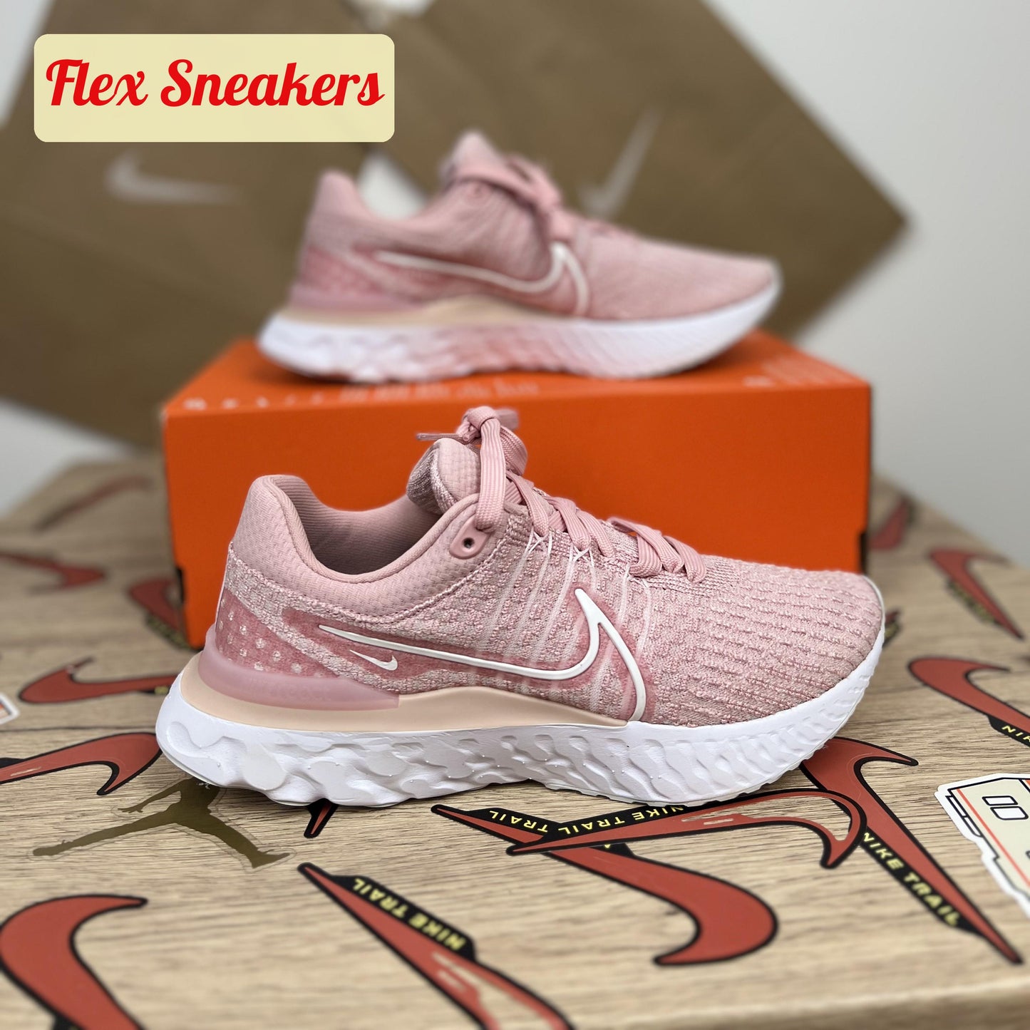 W React Infinity Run FK 3 Pink-Glaze