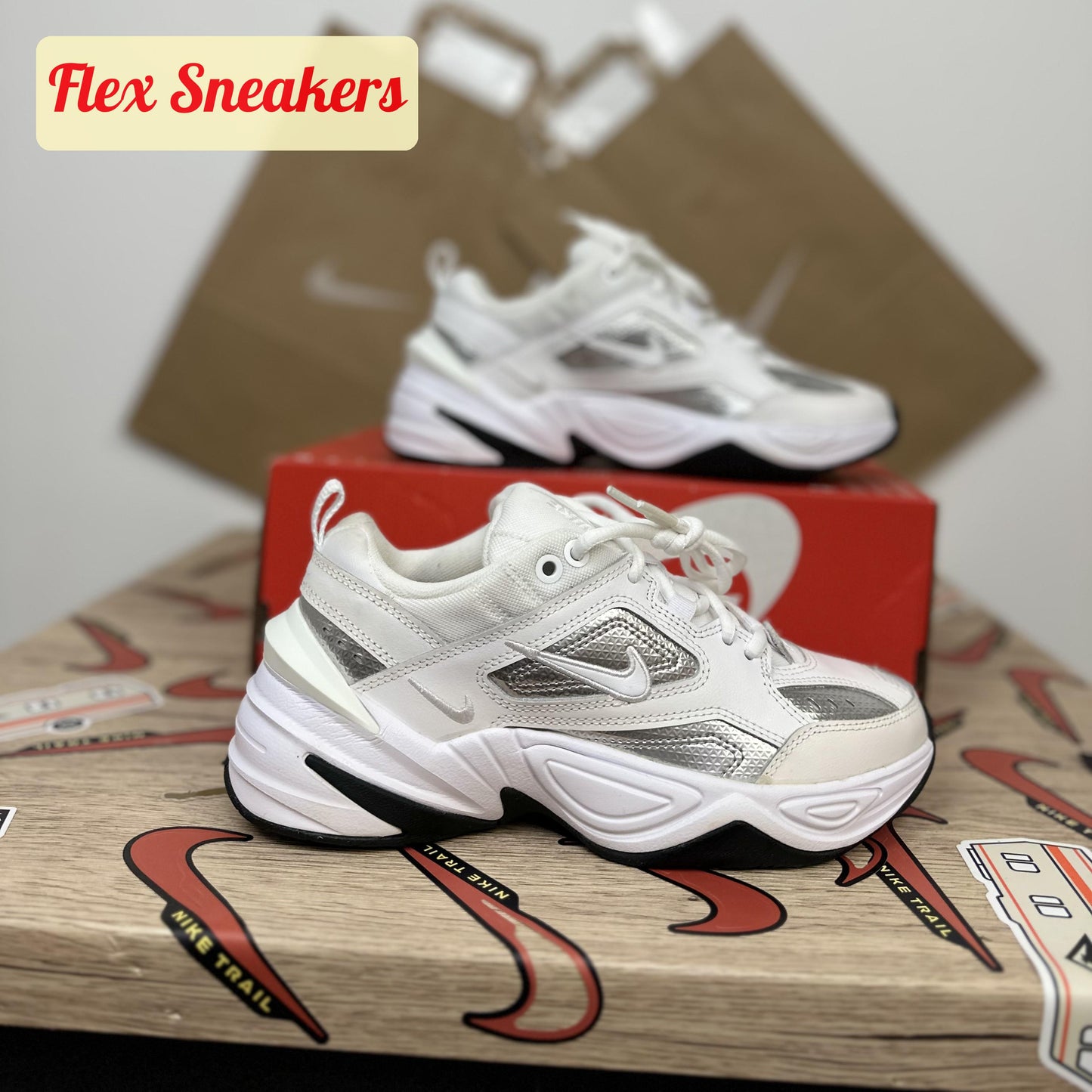 Nike M2K Tekno ESS Metallic-Silver