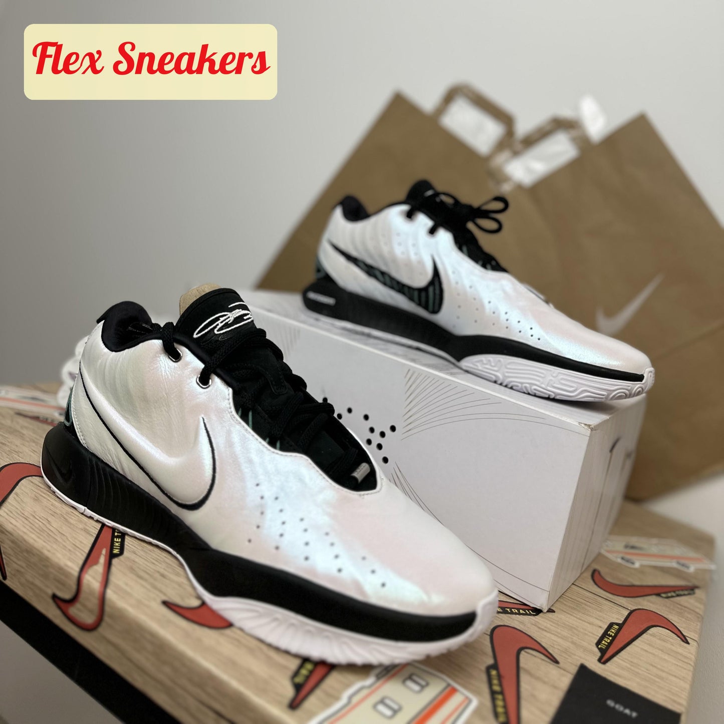 LeBron XXI White/Black-Bicoastal