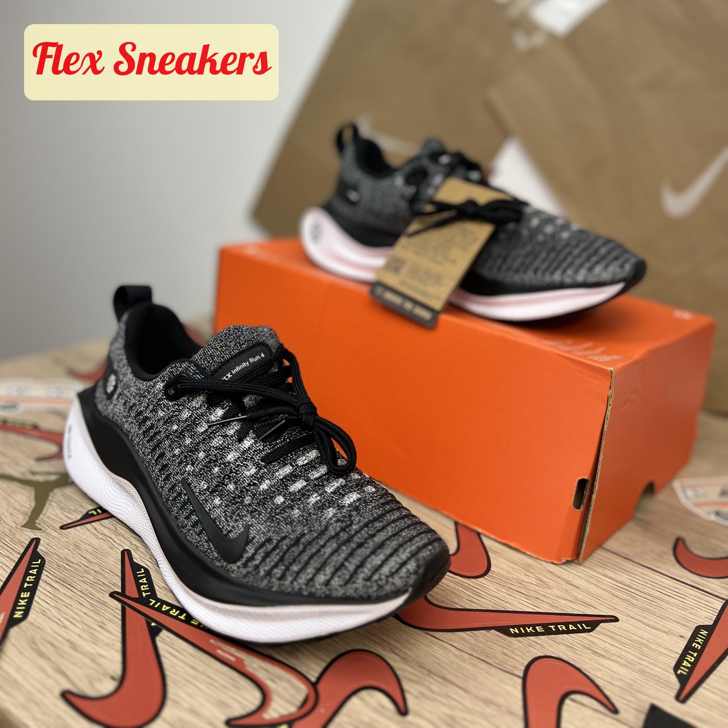 React Infinity Run 4 Black-White