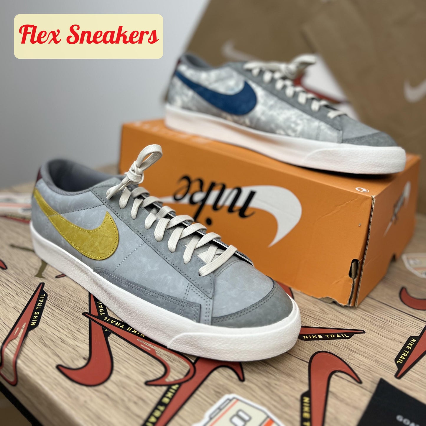 Blazer Low '77 Smoke-Grey/Dark-Citron