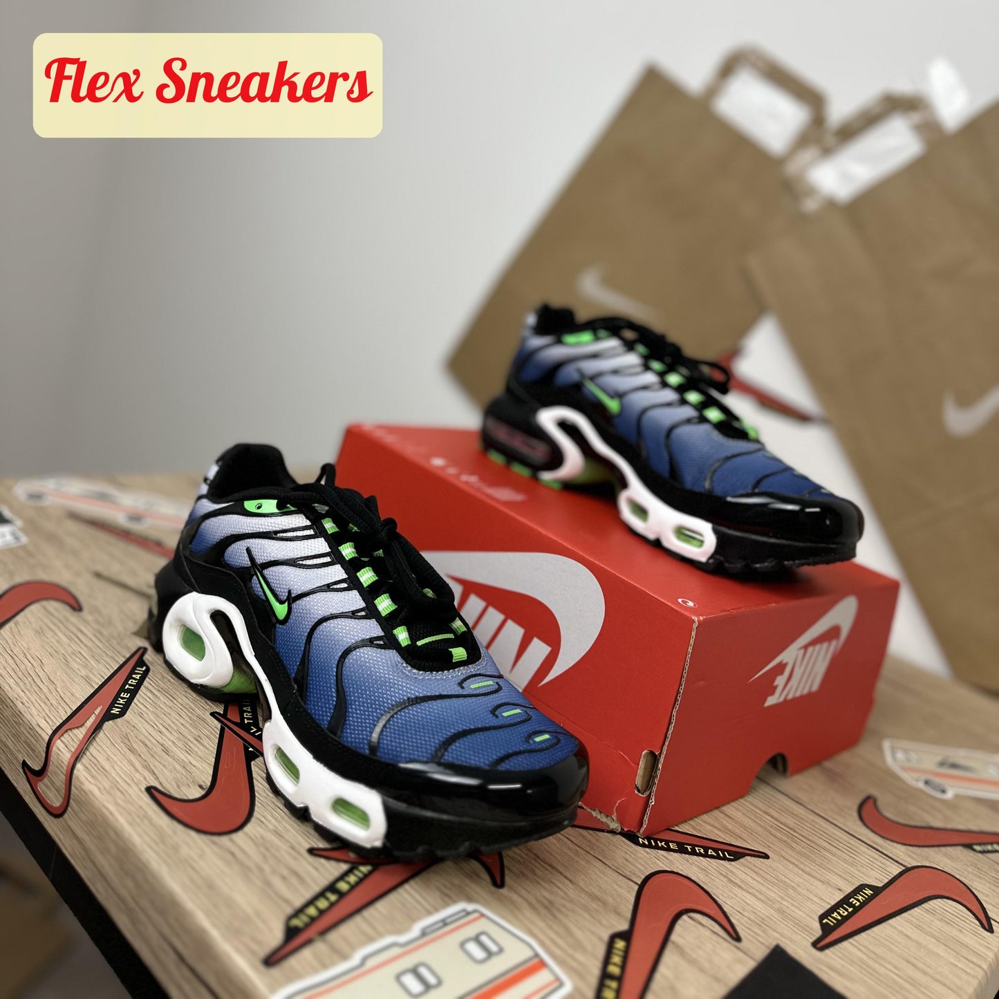 Air Max Plus (GS) Scream-Green
