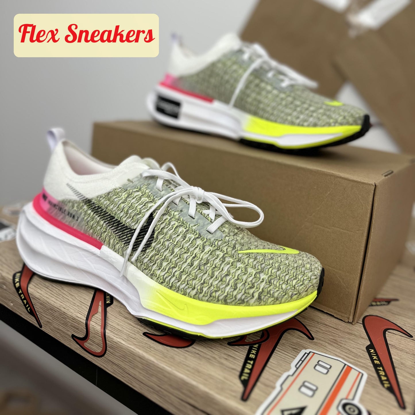 ZoomX Invincible Run FK 3 White/Volt