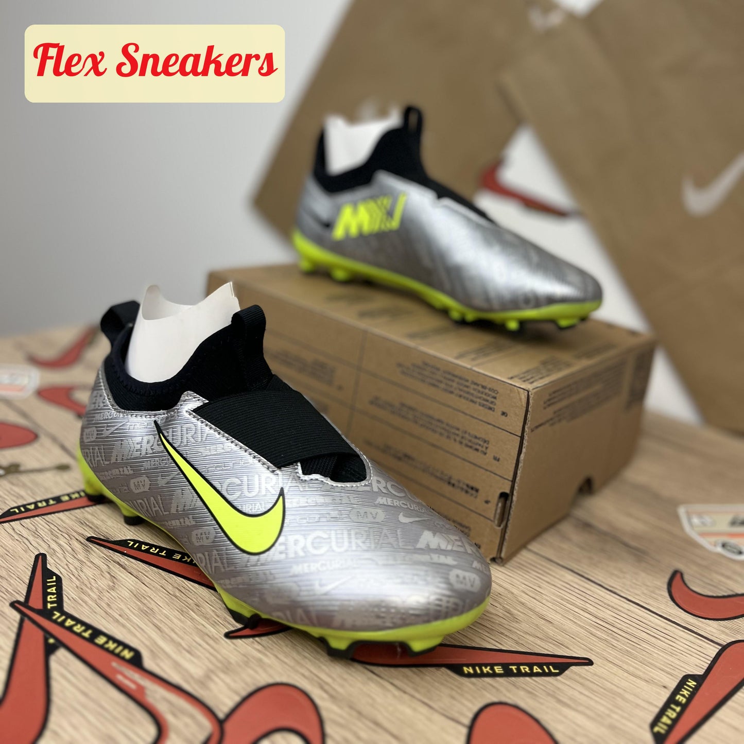 JR Zoom Vapor 15 Academy XXV FG/MG Silver