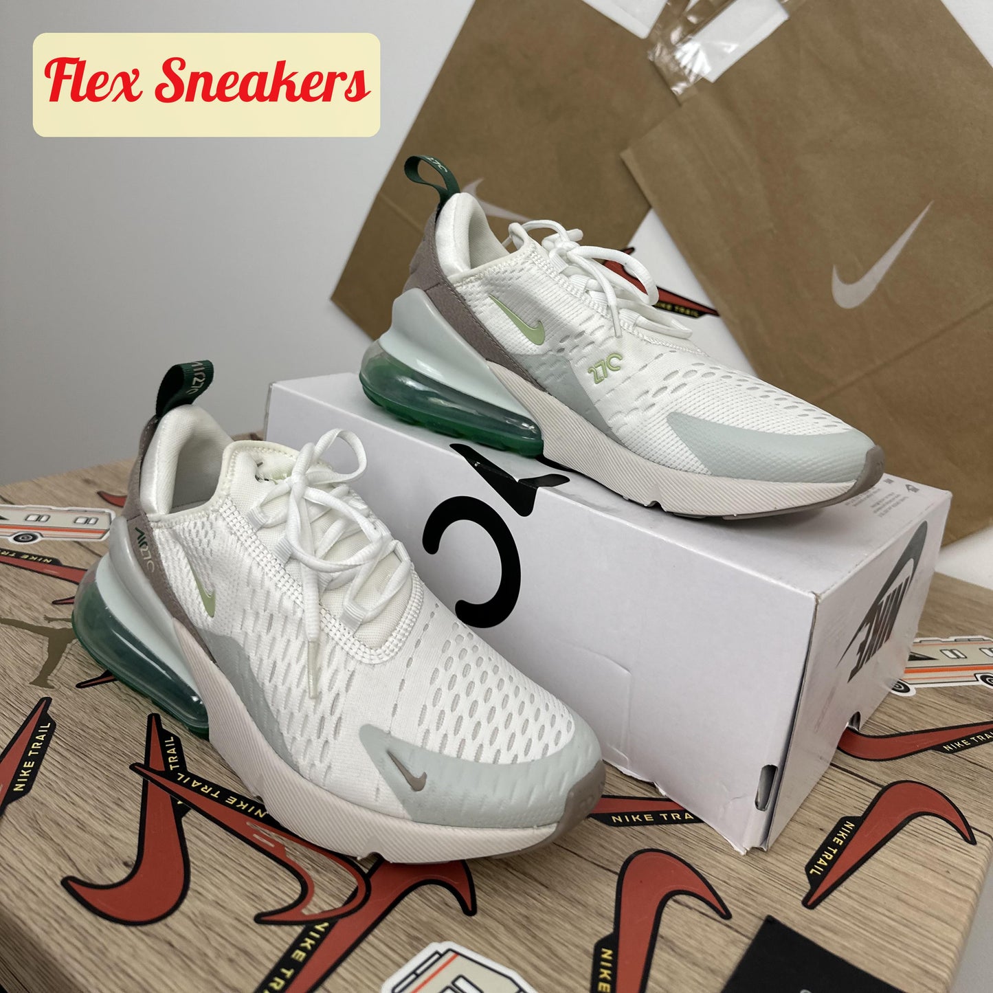 Air Max 270 White/Gorge-Green