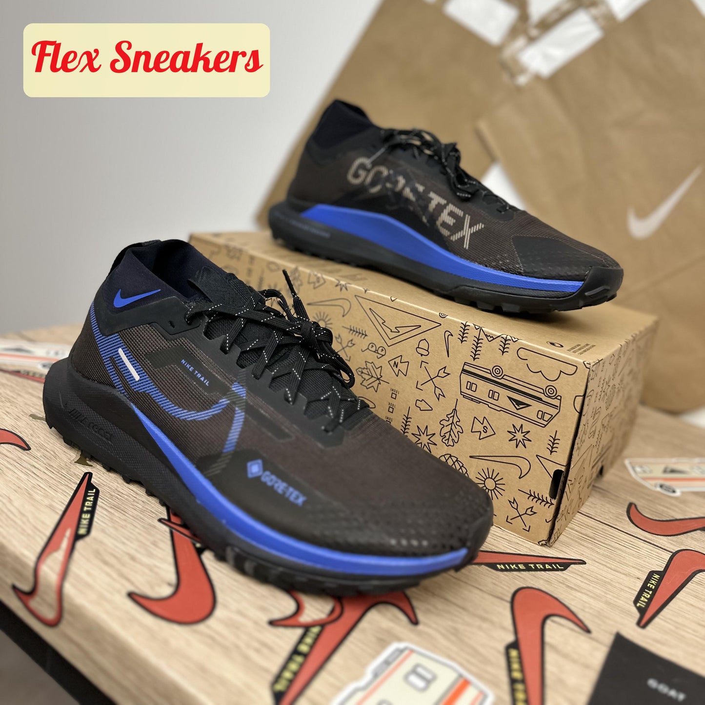 React Pegasus Trail 4 GTX Velvet-Brown/Blue